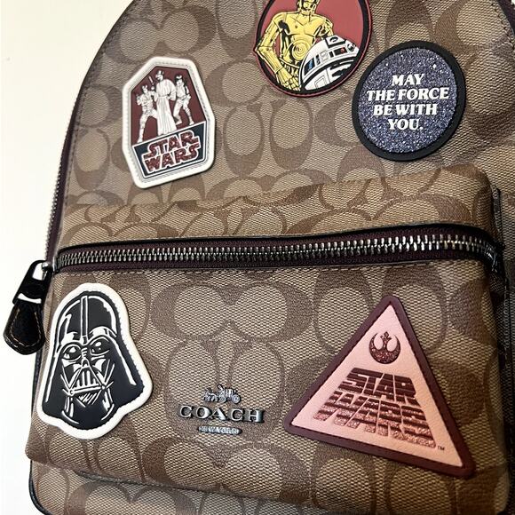Coach Star Wars Limited Edition Collaboration Medium Leather Signature Backpack - Picture 5 of 11